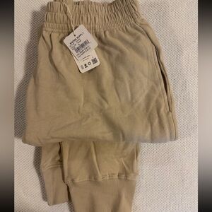 KNOWN SUPPLY EVERLY SWEATPANTS Known Supply Everly Pant Taupe Joggers NWT